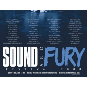 Sound & Fury Merch Report, 2008